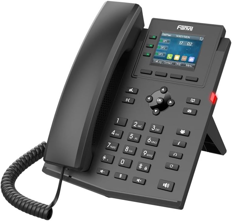 Fanvil X303P IP-Telefon Schwarz 4 Zeilen LCD