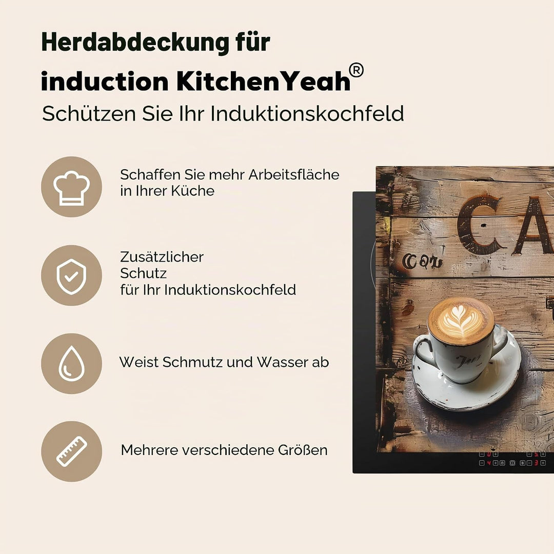 KitchenYeah© Herdabdeckplatte Einteilig Herdabdeckung Abdeckplatte für Ceranfeld Abdeckung Induktion