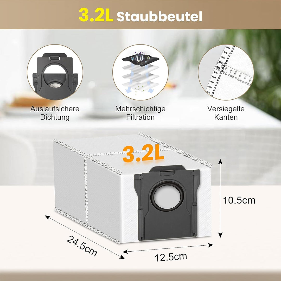 22 Stück Zubehör für Dreame X50 Ultra/L40s Pro Ultra/L50 Pro Ultra/Mova V50 Ultra/X50 Master/Matrix1