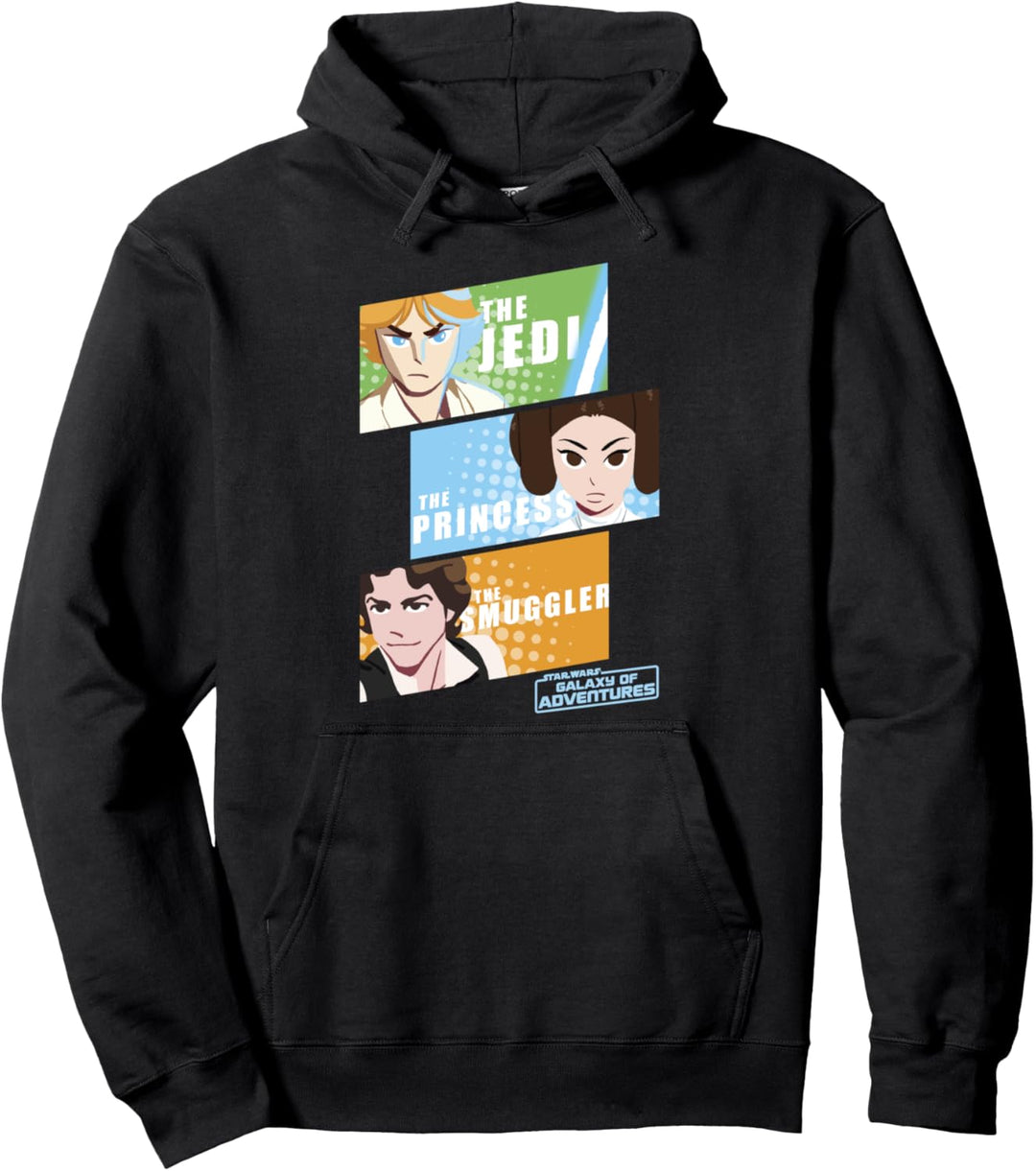 Star Wars Group Shot The Hero's Cartoon Panels Pullover Hoodie