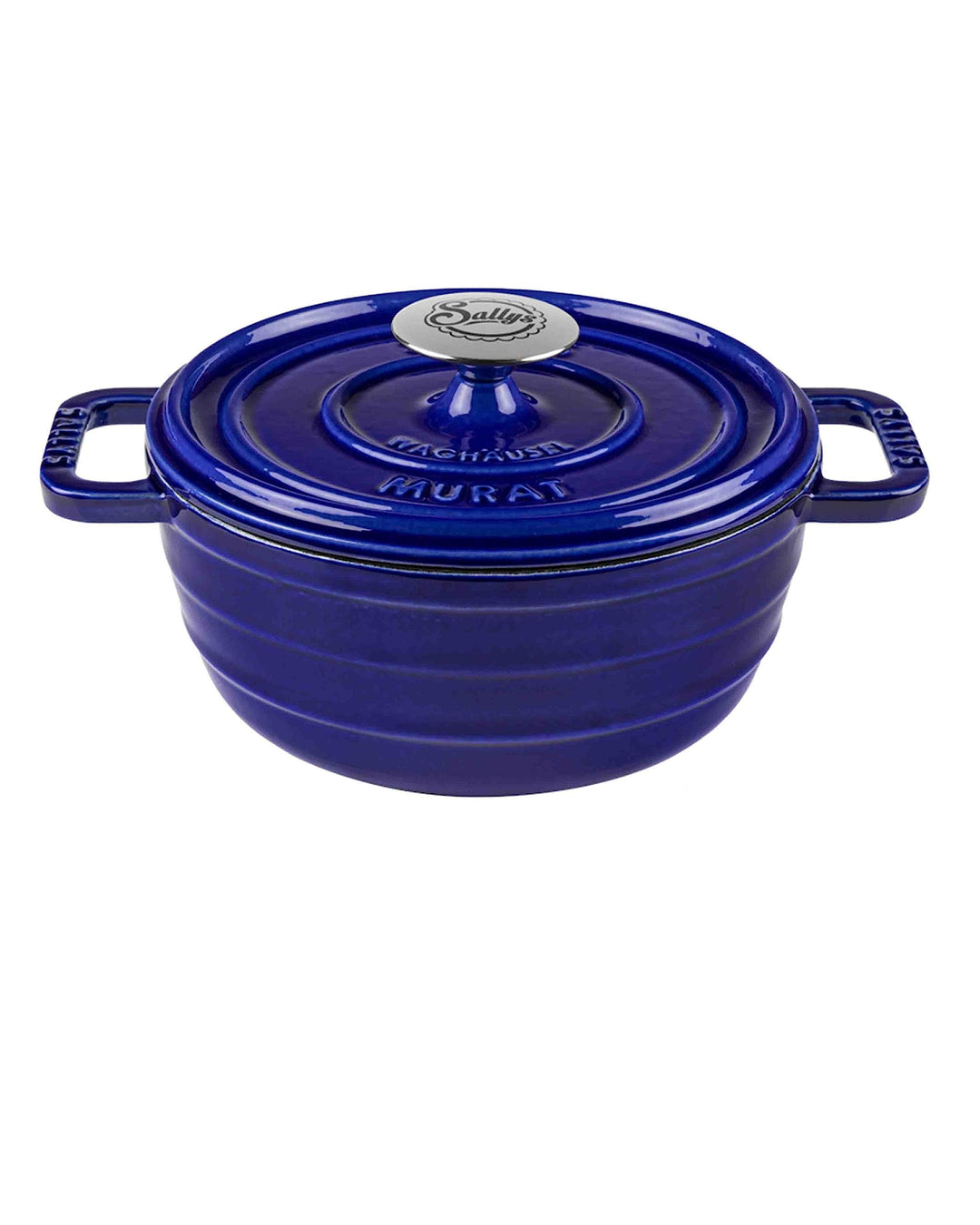 Sallys Medium Gourmet Gusseisentopf mit Deckel, emaillierte Beschichtung, Für alle Herdarten, ofenfe