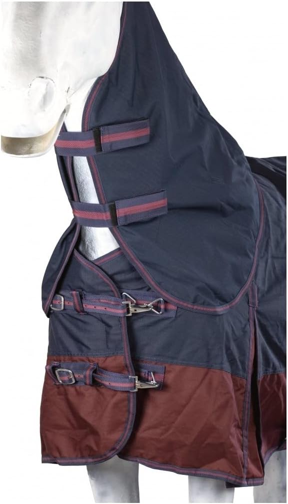 RL24 - Weidedecke Full Neck Basicline 600D Nylonfutter mit Füllung | Pferde Winterdecke | wasserdich