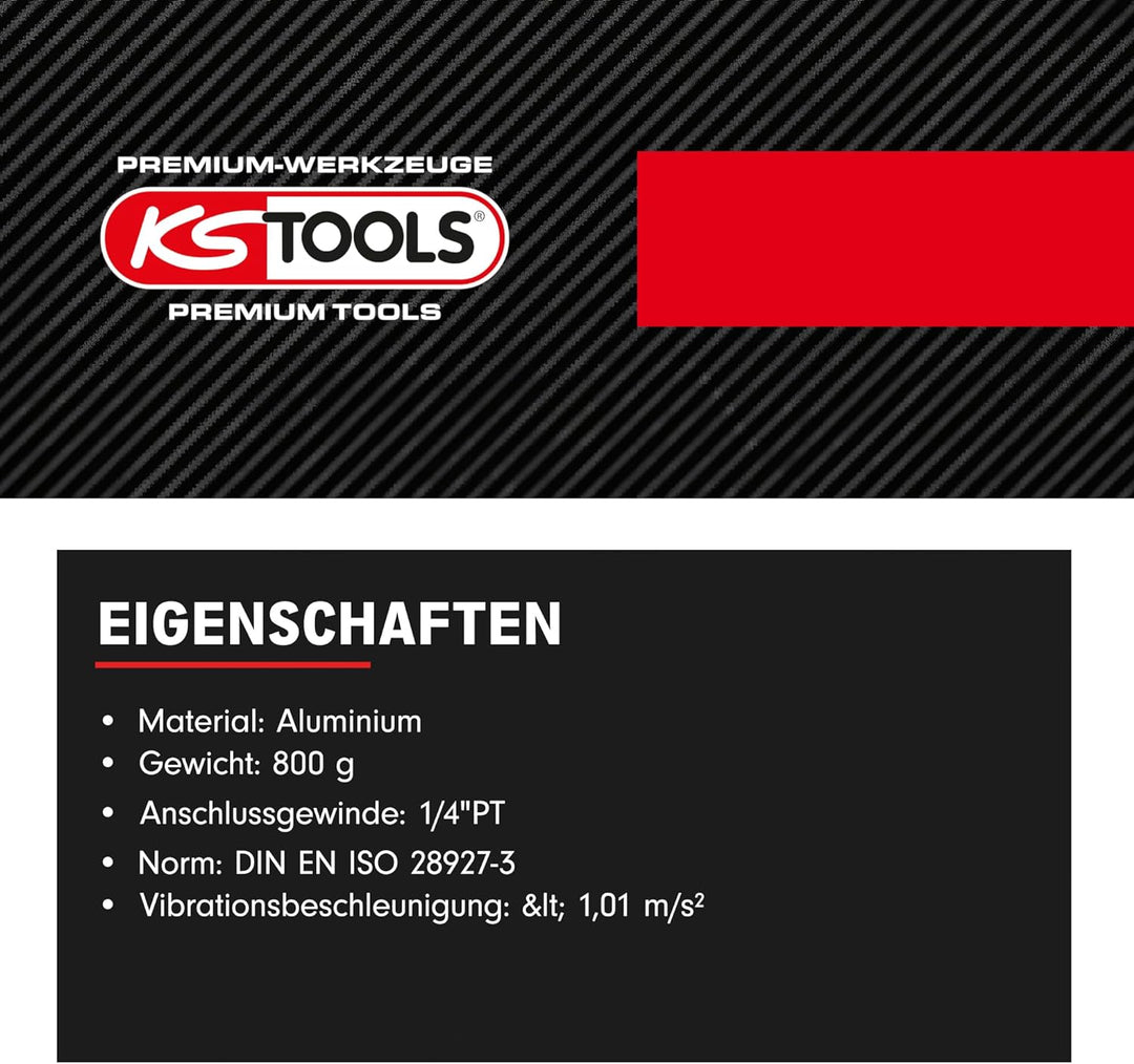 KS Tools Druckluft-Bandschleifer 515.3549 150mm I Druckluftschleifer mit stufenloser Geschwindigkeit