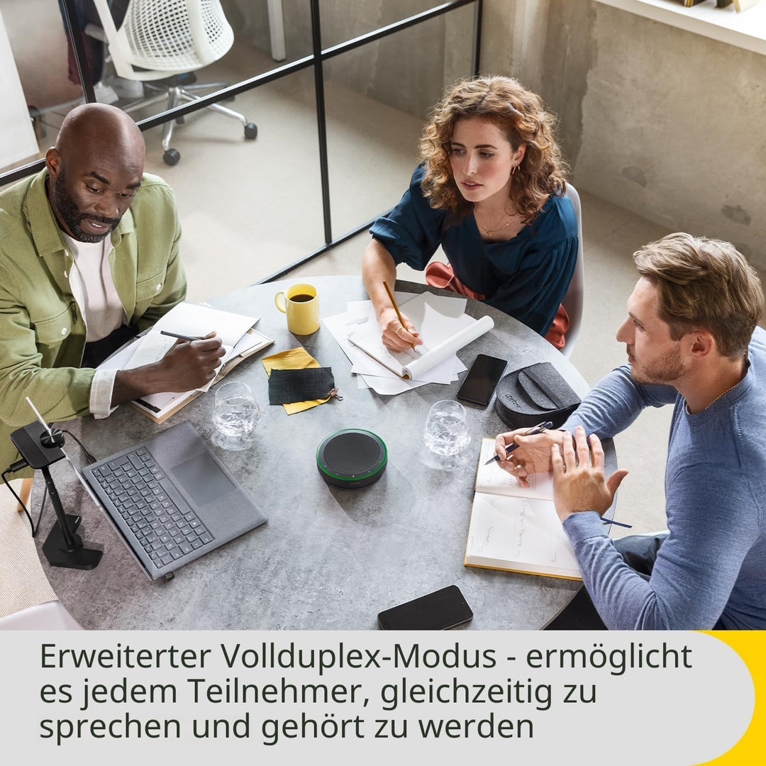 Jabra Speak2 75 schnurlose Freisprechlösung mit USB-C Bluetooth-Adapter, 4 Mikrofone mit Geräuschunt
