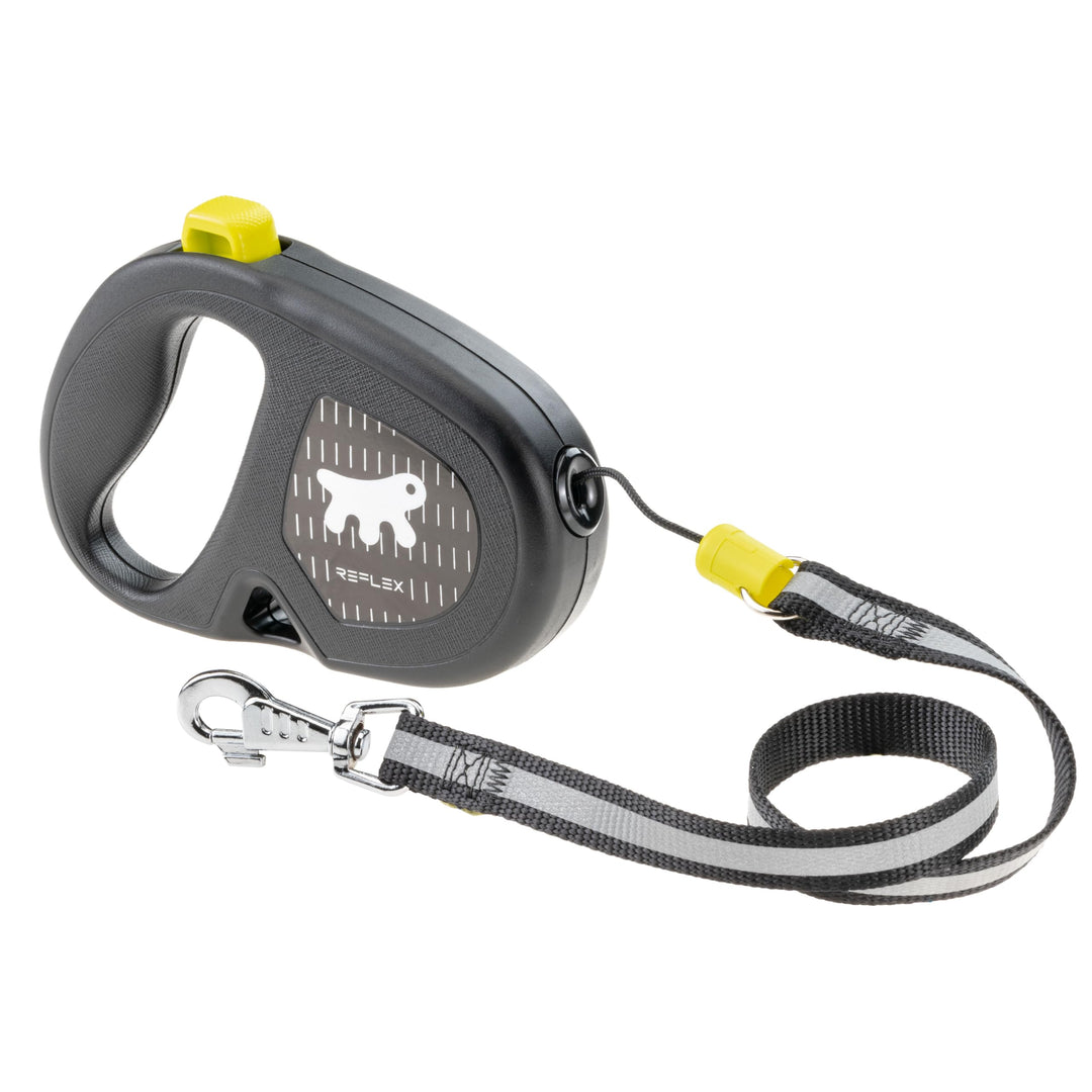 Ferplast Reflektierende Hundeleine Flippy ONE Reflex, Rollleine mittelgrosse Hunde bis 20 kg. Auszie