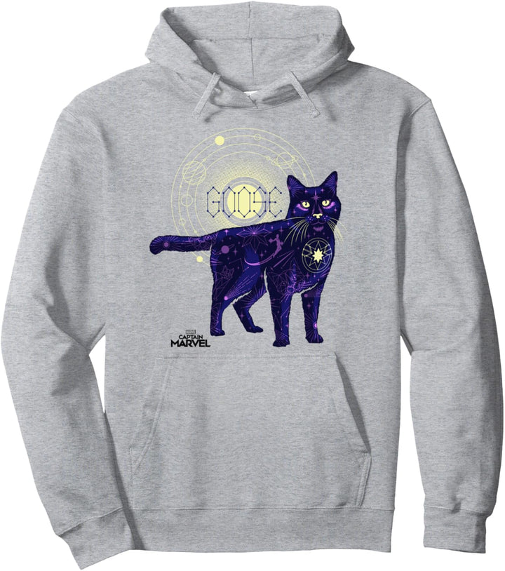 Captain Marvel Goose The Cat Constellation Fill Pullover Hoodie