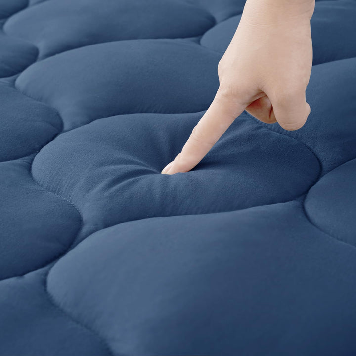 DUANDUAN Matratzen Topper 160x200cm,weicher Topper, Matratzenauflage mit tiefen Taschen,Maschinenwas