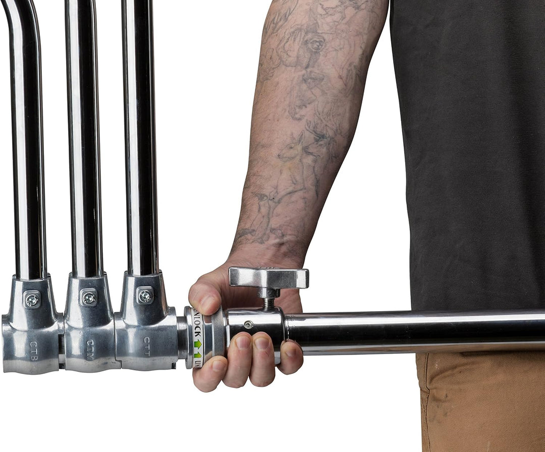 Master C-Stand mit Schildkrötenfuss, 101,6 cm, silberfarben (KS704312), 102 cm (40 Zoll), Schildkröt