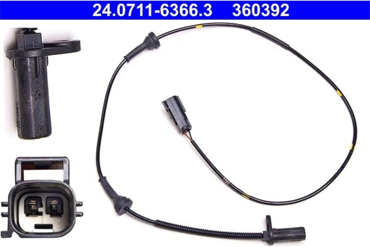 ATE 24.0711-6366.3 Sensor, Raddrehzahl