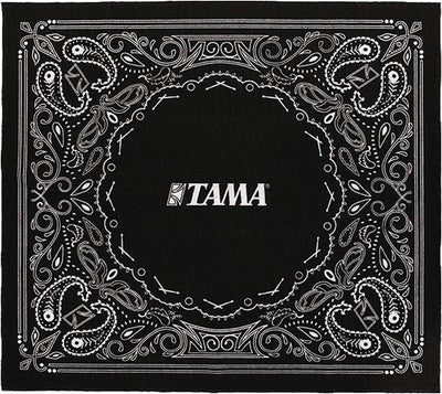 Tama TDRPA Schlagzeug Teppich Drum Rug Paisley Schwarz 180x200cm + keepdrum Drumsticks