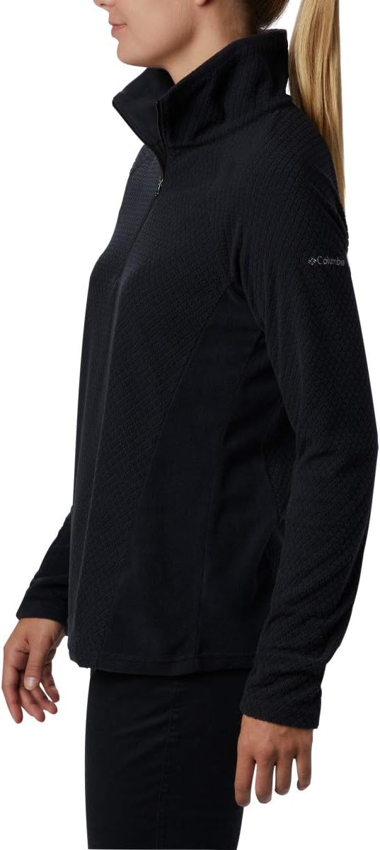 Columbia Damen Glacial™ Iv Print 1/2 Zip Pullover (1er Pack) XL Black Quilt Pattern/Black, XL Black