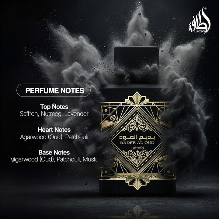 Lattafa Oud For Glory Bade'e Al Oud Eau De Parfum 100 ml (unisex) holzig 100 ml (1er Pack), holzig 1