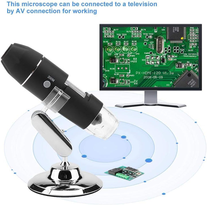 USB Digital Mikroskop, Elektronisches Hand Mikroskop Mikroskop Kamera HD 1600X-Vergrösserungs Endosk