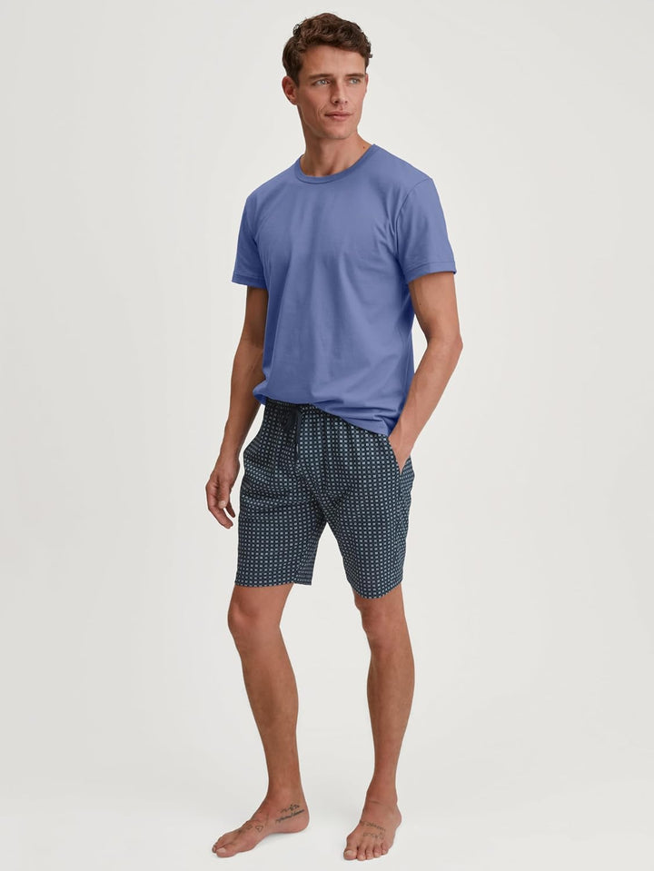 CALIDA Herren Rmx Sleep Shirt T-Shirt (1er Pack) 46-48 Coastal Fjord, 46-48 Coastal Fjord