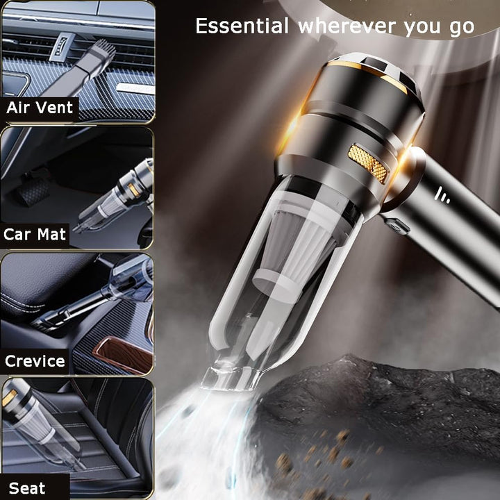 Handheld Vacuum Cleaner, 25000 Pa Wireless with Washable HEPA Filter, Powerful Rechargeable Vacuum C