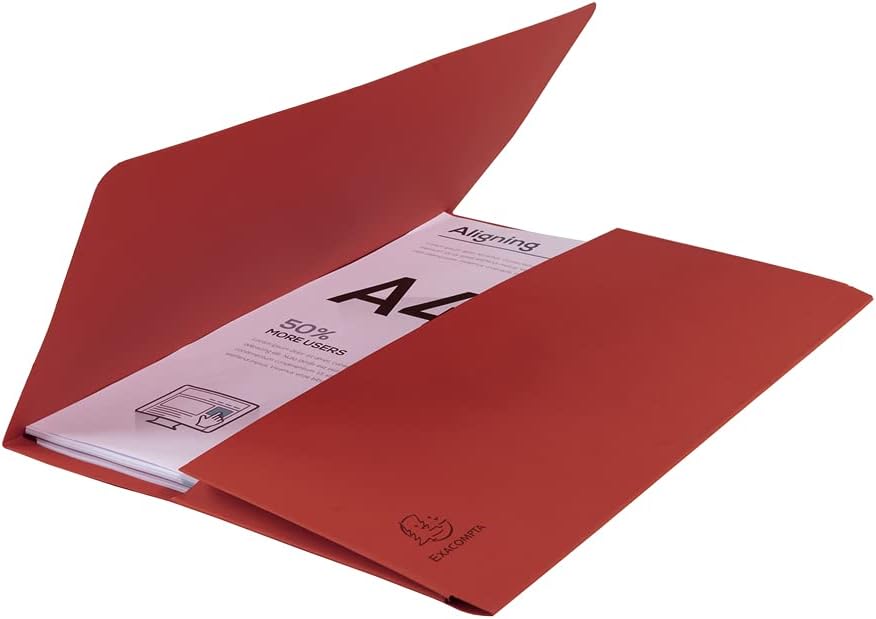 Exacompta 47675E 50er Pack Recycling-Aktenmappen Forever mit Verschlussklappe für DIN A4 Blauer Enge