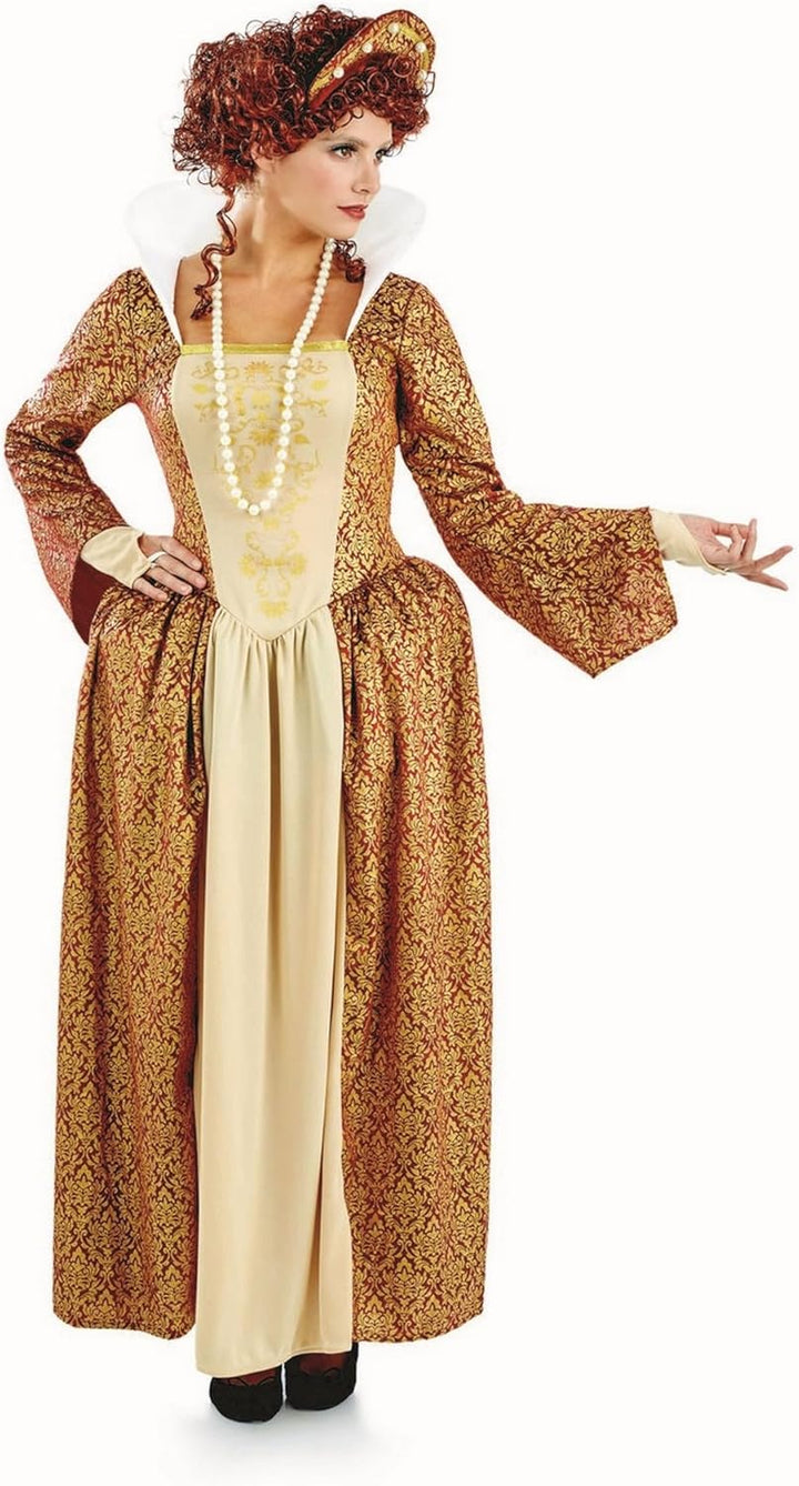 Fun Shack Mittelalter Königin Kleid Damen, Karneval Kostüm Damen Mittelalter, Kostüm Burgfräulein Da