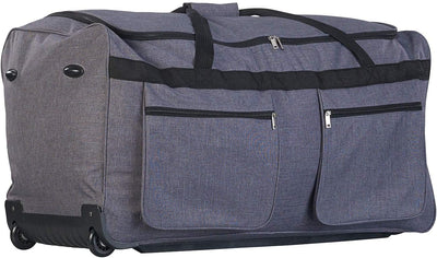 Xcase Reisetasche gross: Faltbare XXL-Reisetasche mit Trolley-Funktion & Teleskop-Griff, 160 l (Reis