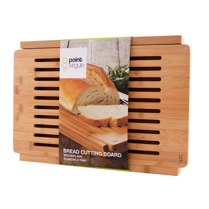 Point Virgule Brotschneidebrett mit krümelrost, Schneidebrett mit Auffangschale, Schneidebrett Brot,