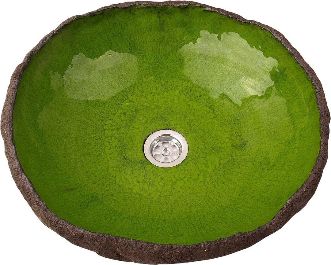 Starlin - grün unregelmässig geformte Waschbecken