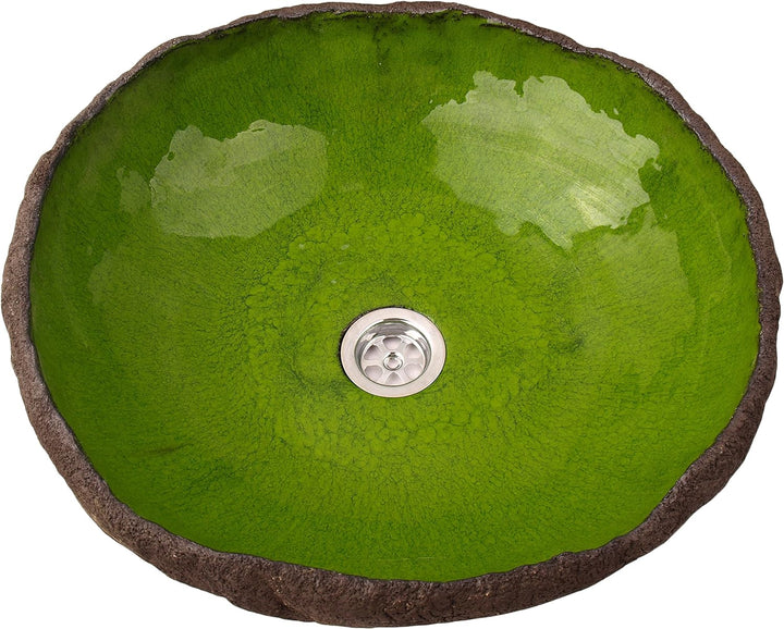 Starlin - grün unregelmässig geformte Waschbecken