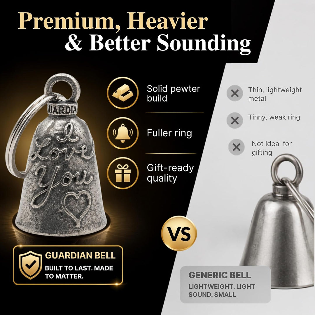 Guardian Bell Irish Celtic Weave Motorrad Biker Luck Gremlin Reitglocke oder Schlüsselanhänger 1, 1