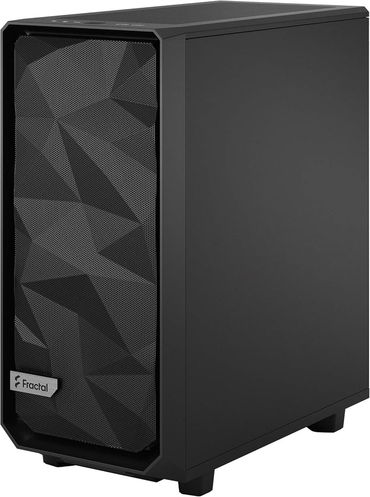 FRACTAL Design Meshify 2 Compact Black, Flexibles ATX High-Airflow Mid Tower Computer Gehäuse, schwa