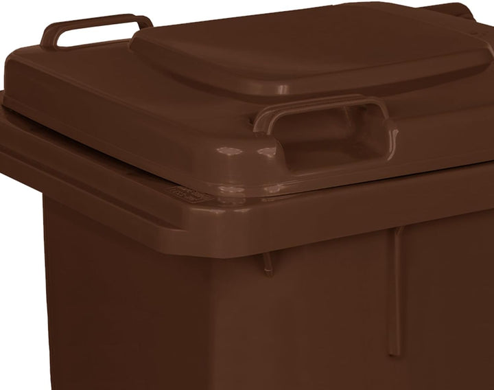 Jestic Mülltonne 120 240 mit leisen Gummirädern, für Mülltrennung, Recycling innen aussen, EN840, 12