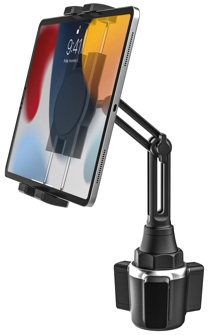 Getränkehalter Auto Tablet Halterung, woleyi PKW LKW Becherhalter Tablet Handyhalter mit Verstellbar