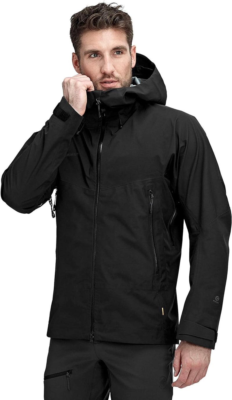 Mammut Herren Crater Hooded Hardshelljacke mit Kapuze S Schwarz, S Schwarz