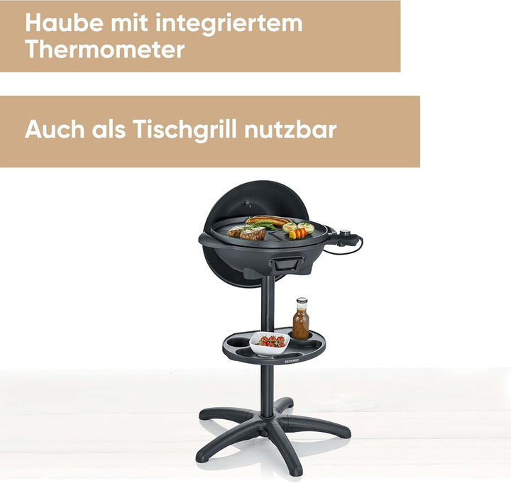 SEVERIN PG 8541 Barbecue-/Standgrill (2.000W, Grillfläche, Ø 41 cm)