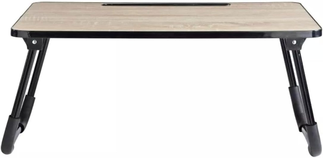 HYFIVE Faltbarer Laptoptisch für Knietablett – Holz-Effekt Arbeitsständer für den Einsatz auf einem