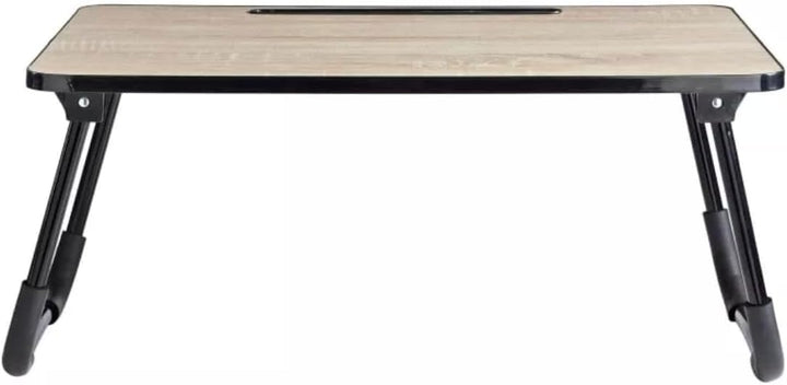 HYFIVE Faltbarer Laptoptisch für Knietablett – Holz-Effekt Arbeitsständer für den Einsatz auf einem