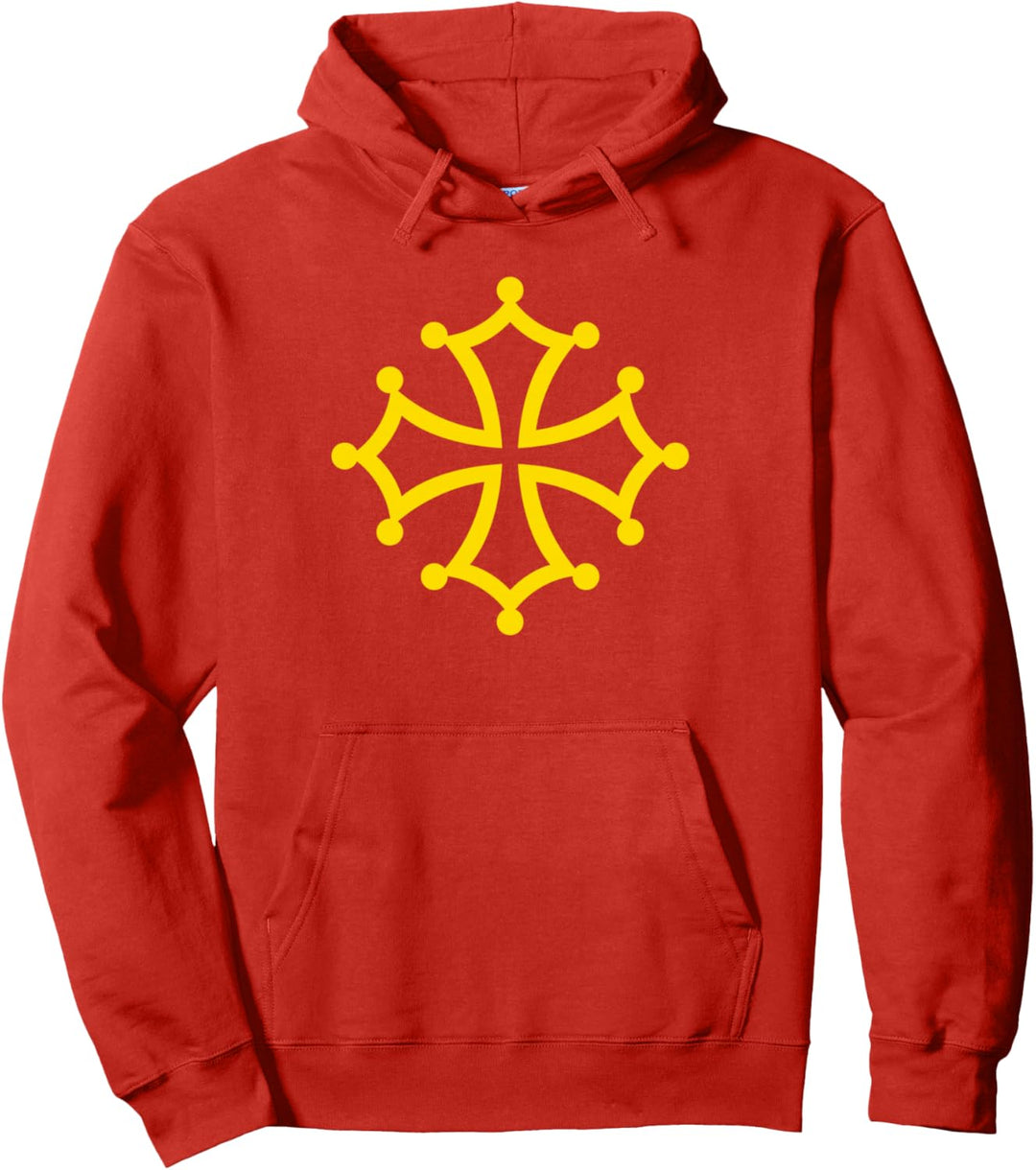 Flagge von Okzitanien Okzitanisches Kreuz TOULOUSE LANGUEDOC Pullover Hoodie