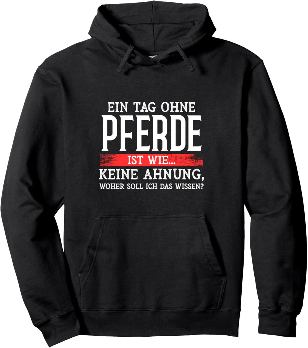Ein Tag ohne Pferde ist wie..keine Ahnung Reiten Pullover Hoodie
