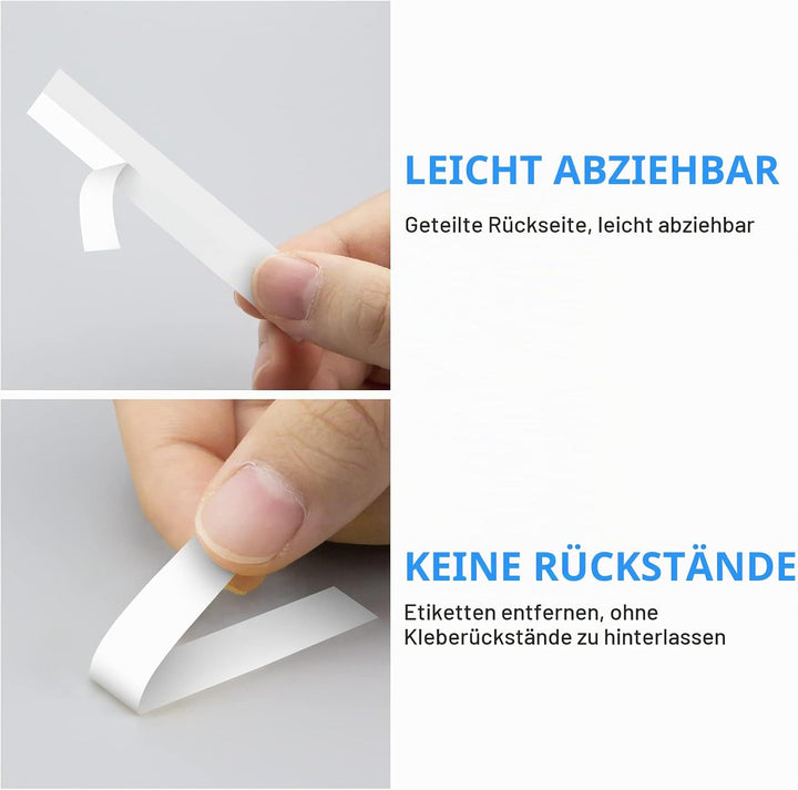 UniPlus 6x Kompatibel Tze 6mm 0,24 Etikettenband als Ersatz für Brother TZe-211 TZe-111 TZe-411 TZe-