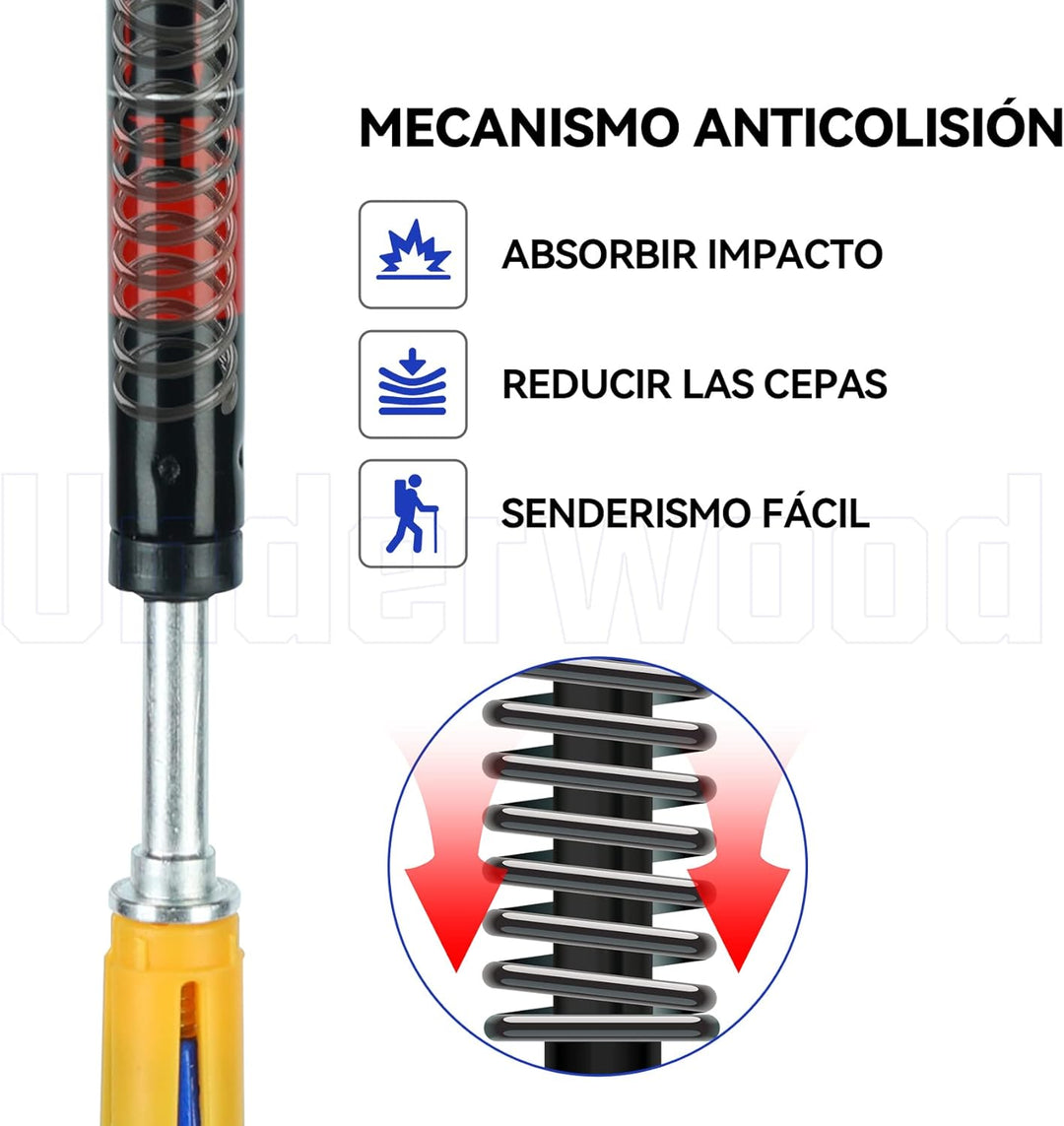 Nordic Walking Stick für Damen und Herren, Teleskop 2 Stück Wanderstöcke für Trekking, Aluminium Wan