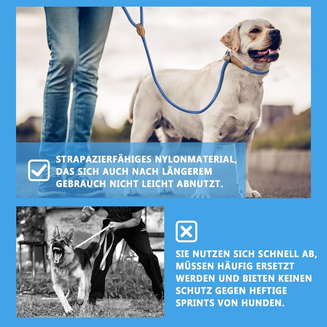 Supet hundeleine grosse Hunde Retrieverleine mit zugstopp Moxonleine Dauerhafte Weiche Geflochten mi