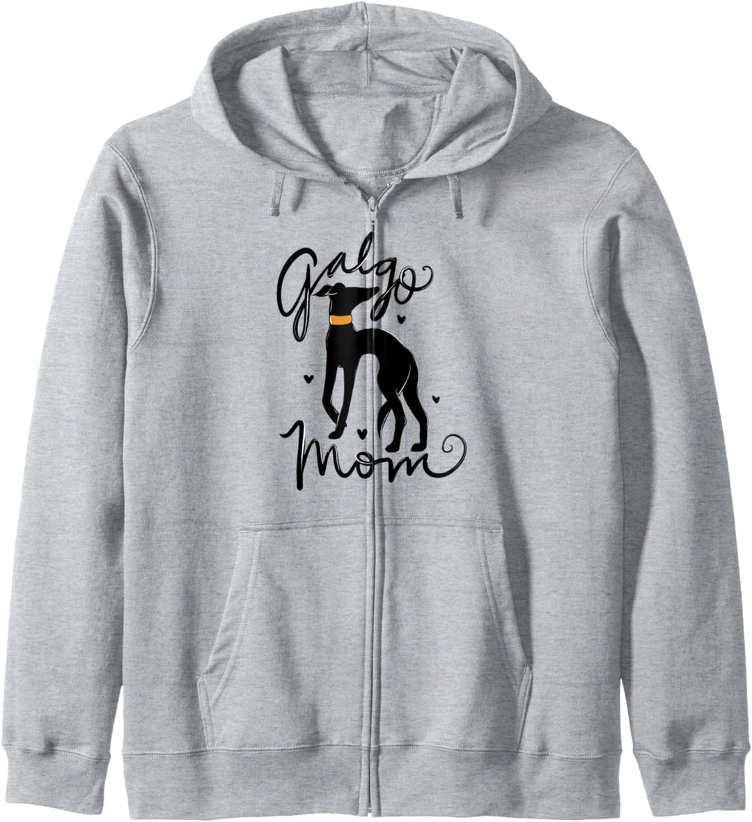 Galgo Mom fun black galgos artwork proud galgos Kapuzenjacke
