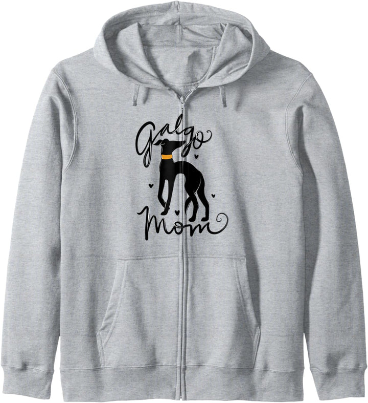 Galgo Mom fun black galgos artwork proud galgos Kapuzenjacke