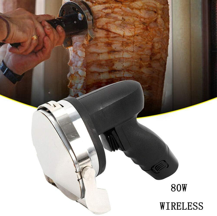 80W Dönermesser Elektrisches Kebab-Schneider Elektro Kebabmesser Gyrosmesser mit Klingenschärfstein