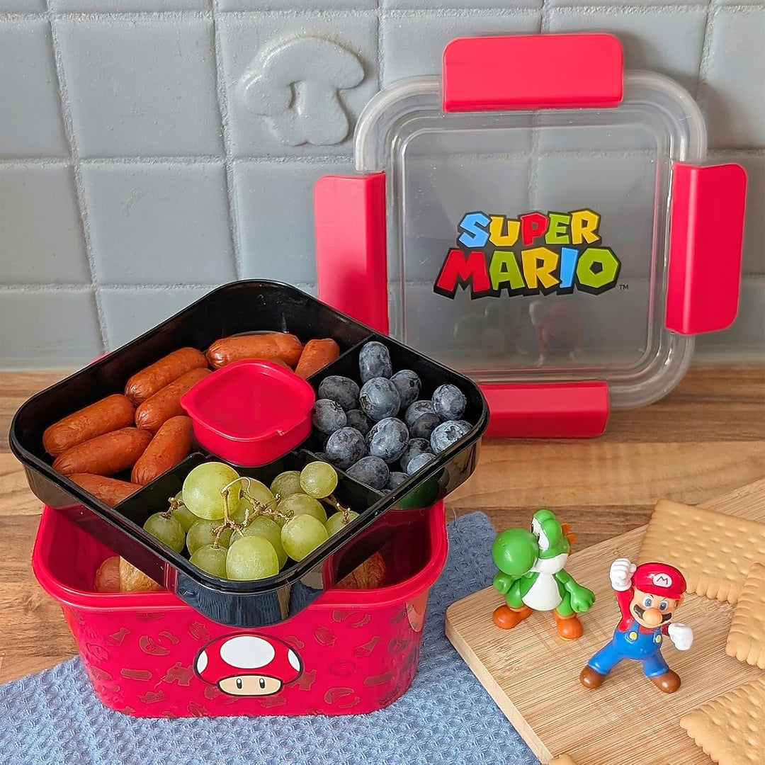Elbenwald Bento Lunchbox - Motive wie Lilo & Stitch, Harry Potter, Minecraft & viele mehr 17 x 10 x