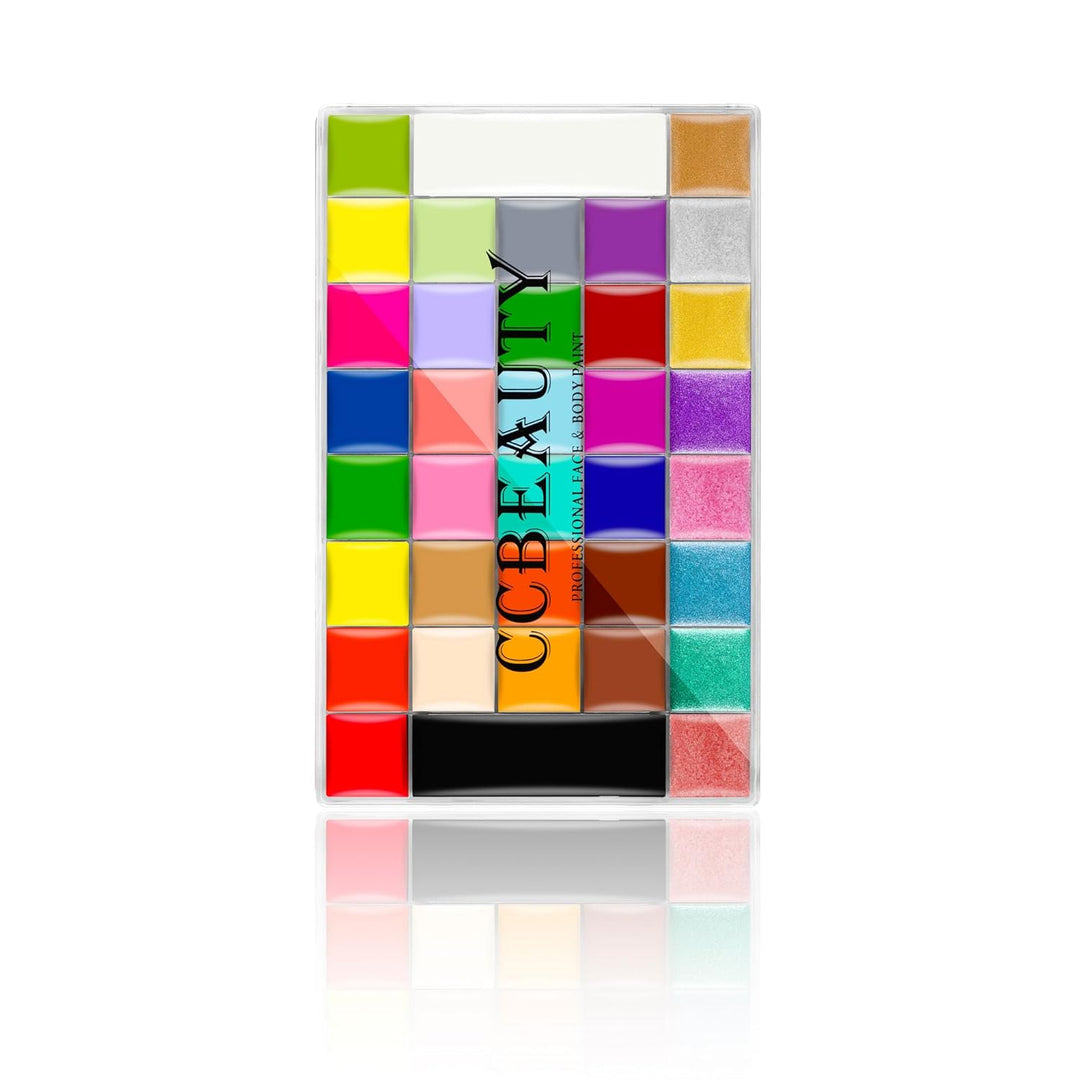 CCbeauty Bodypainting 36 Farben Face Paint Professional Theaterschminke Ölbasierte ungiftige Make-Up