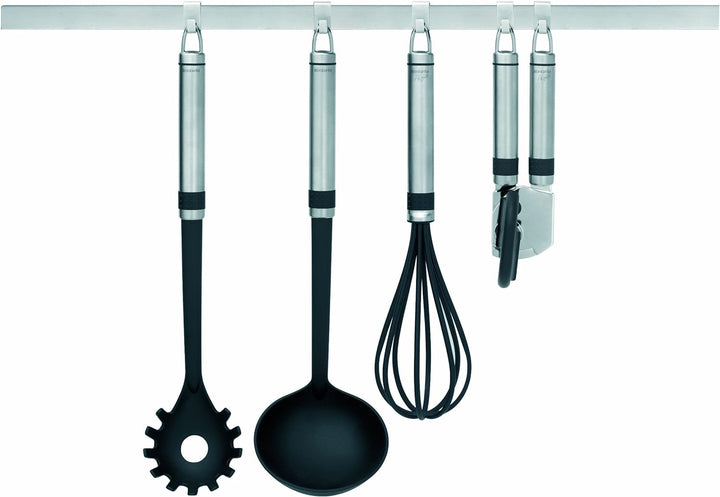 Brabantia 460005 Wandschienensystem 60 cm mit 7 verschiebbaren Haken