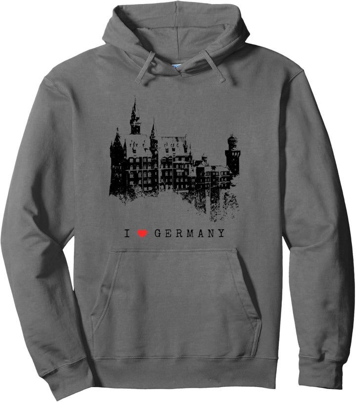 Neuschwanstein Vintage Deutschland Bayern I Love Germany Pullover Hoodie