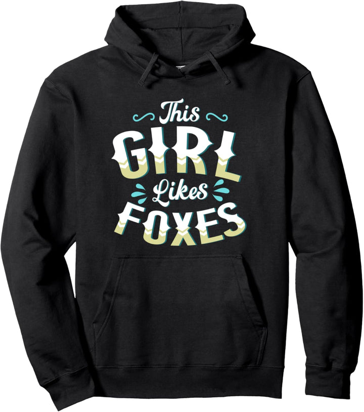Wildlife Wald Tier Mädchen mag niedliche Füchse Pullover Hoodie