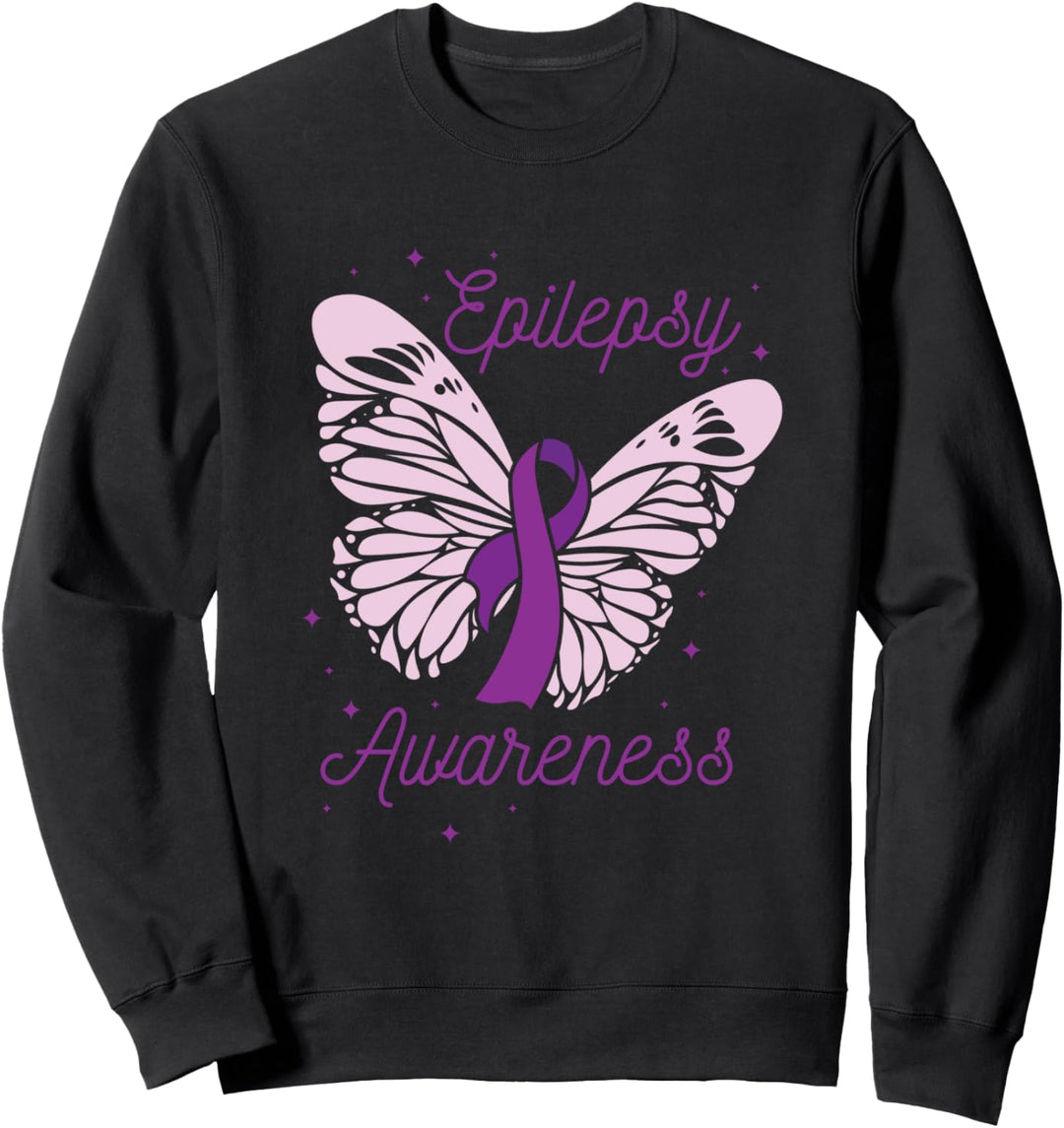 Epilepsie Awareness Monat Lila Band Anwalt Epileptiker Sweatshirt