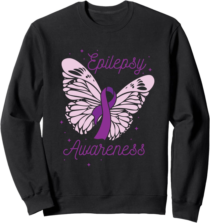 Epilepsie Awareness Monat Lila Band Anwalt Epileptiker Sweatshirt