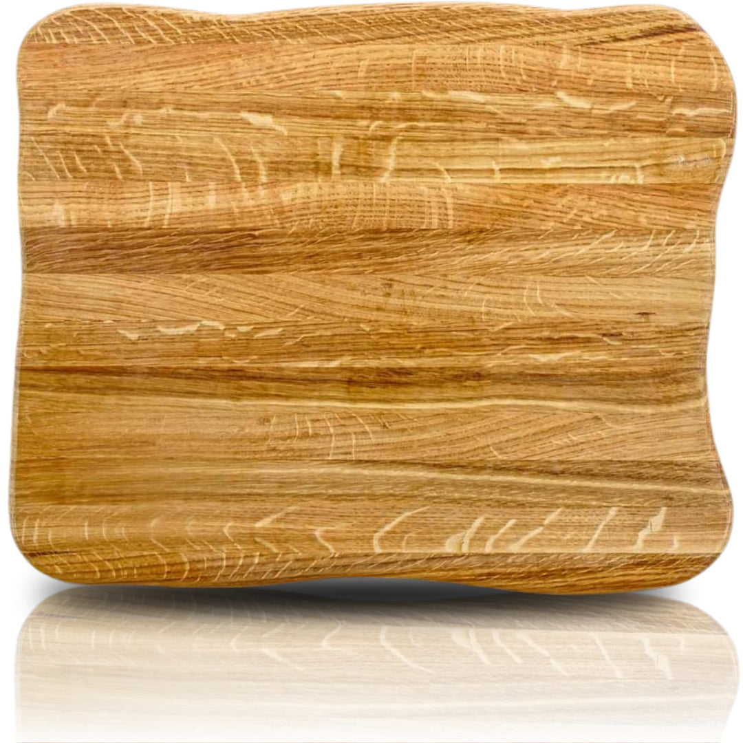 La Madera Schneidebrett Top aus Eiche hell von holz4home® | Steakbrett aus hellem Eichenholz 40 cm x