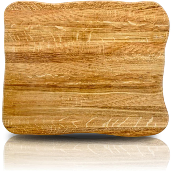 La Madera Schneidebrett Top aus Eiche hell von holz4home® | Steakbrett aus hellem Eichenholz 40 cm x